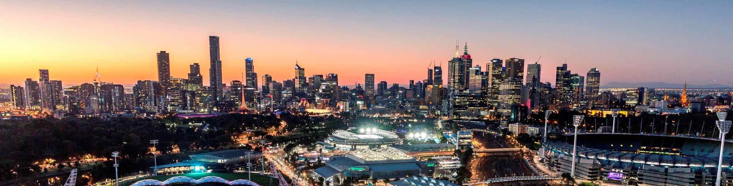 Demo: Melbourne skyline at dusk